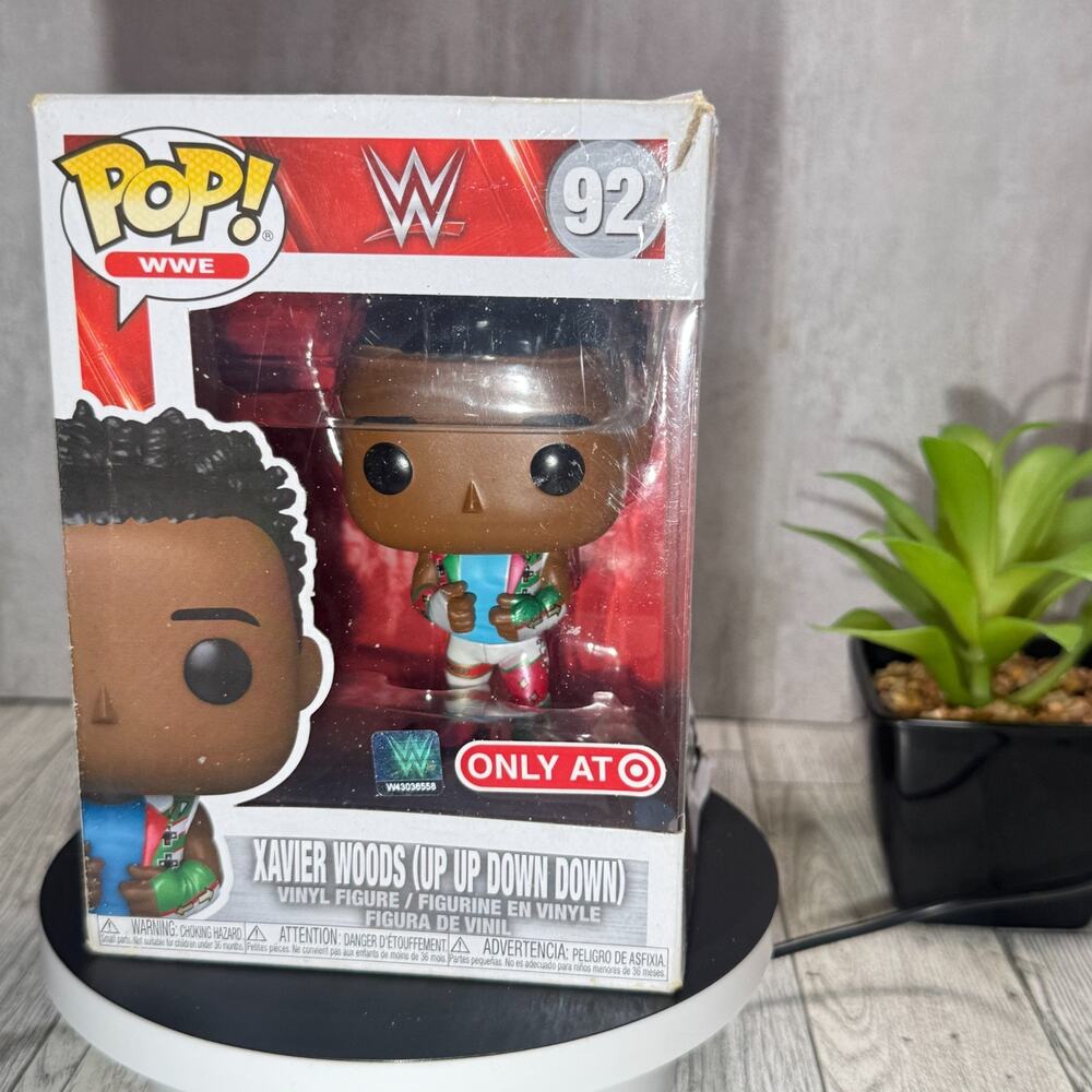 Funko Pop WWE Xavier Woods Up Up Down Down #92 Target Exclusive Vinyl Figure